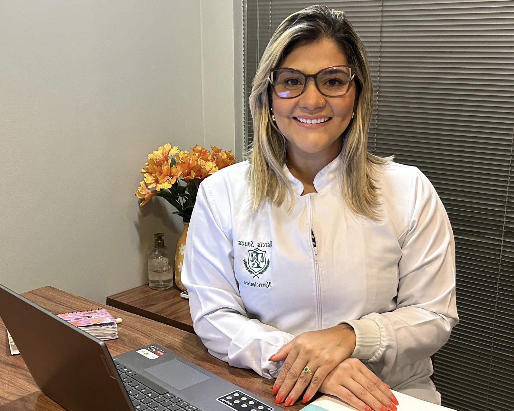 Márcia Souza no consultório
